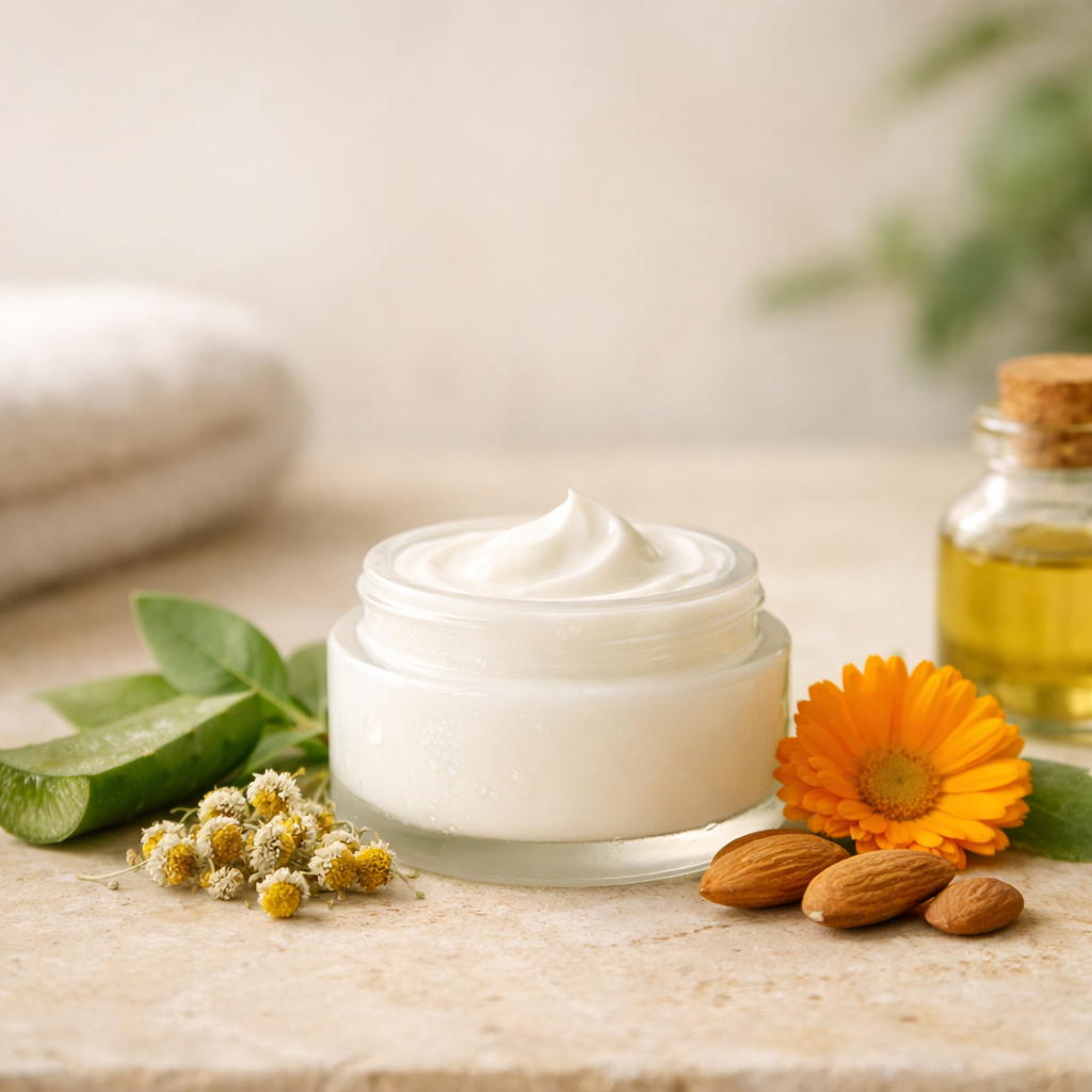Pflanzliche Feuchtigkeitspflege von Naturheilpraxis Weiß